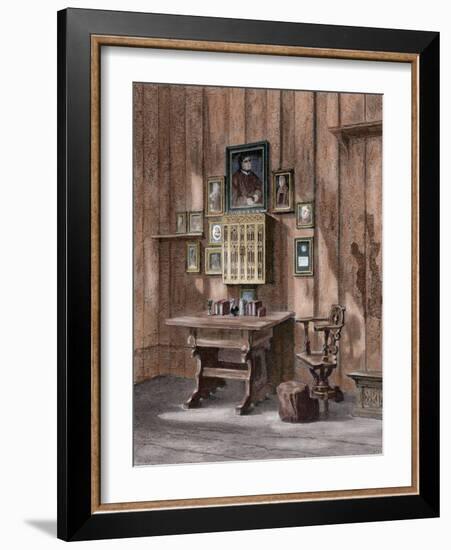 Room of Martin Luther (1483-1546) at Wartburg-null-Framed Giclee Print