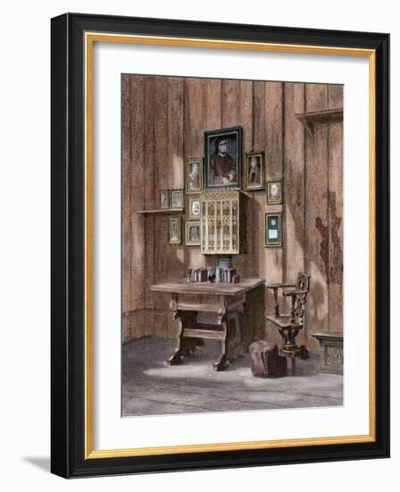 Room of Martin Luther (1483-1546) at Wartburg-null-Framed Giclee Print