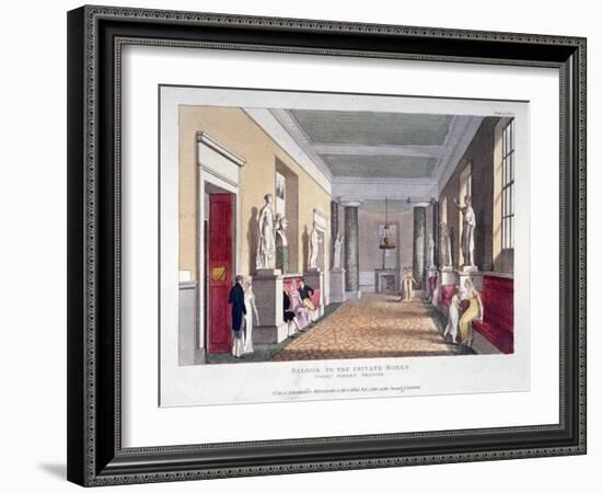 Room Off the Private Boxes, Covent Garden Theatre, Bow Street, Westminster, London, 1810-null-Framed Giclee Print