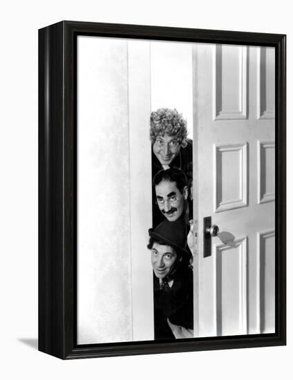 Room Service, Harpo Marx, Groucho Marx, Chico Marx, 1938-null-Framed Stretched Canvas