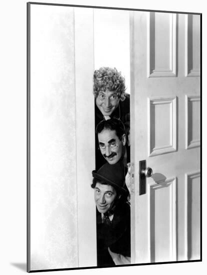 Room Service, Harpo Marx, Groucho Marx, Chico Marx, 1938-null-Mounted Photo