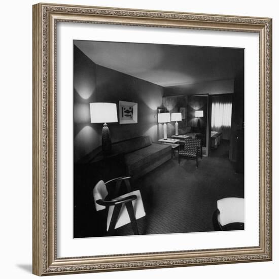 Room Where Actress Lana Turner's Daughter Stabbed Gangster Johnny Stompanato to Death-J^ R^ Eyerman-Framed Photographic Print