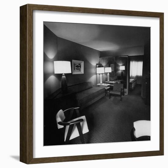 Room Where Actress Lana Turner's Daughter Stabbed Gangster Johnny Stompanato to Death-J^ R^ Eyerman-Framed Photographic Print