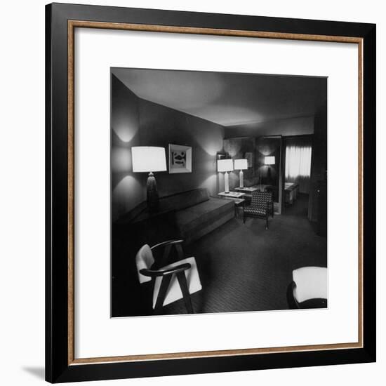 Room Where Actress Lana Turner's Daughter Stabbed Gangster Johnny Stompanato to Death-J^ R^ Eyerman-Framed Photographic Print