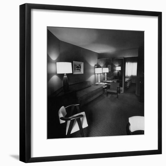 Room Where Actress Lana Turner's Daughter Stabbed Gangster Johnny Stompanato to Death-J^ R^ Eyerman-Framed Photographic Print
