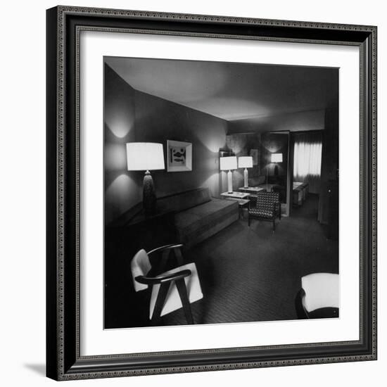 Room Where Actress Lana Turner's Daughter Stabbed Gangster Johnny Stompanato to Death-J^ R^ Eyerman-Framed Photographic Print