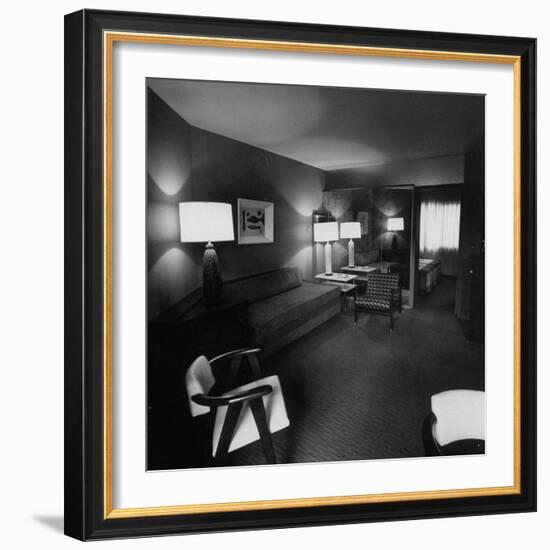 Room Where Actress Lana Turner's Daughter Stabbed Gangster Johnny Stompanato to Death-J^ R^ Eyerman-Framed Photographic Print