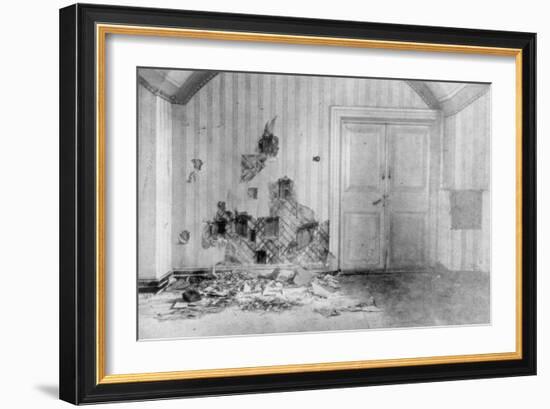 Room Where Tsar Nicholas II and His Family Were Executed, Yekaterinburg, Russia, July 17 1918-null-Framed Giclee Print