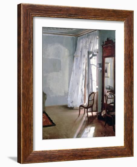 Room with Balcony, 1845-Adolph Menzel-Framed Giclee Print