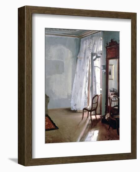 Room with Balcony, 1845-Adolph Menzel-Framed Giclee Print