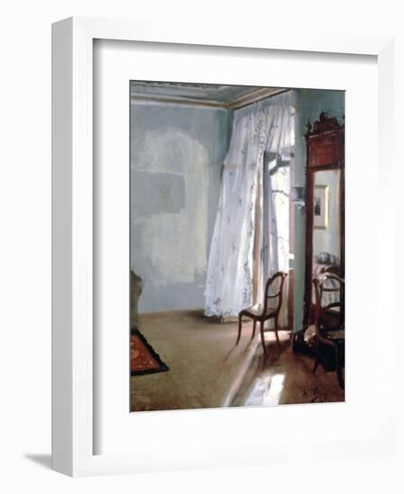 Room with Balcony, 1845-Adolph Menzel-Framed Giclee Print