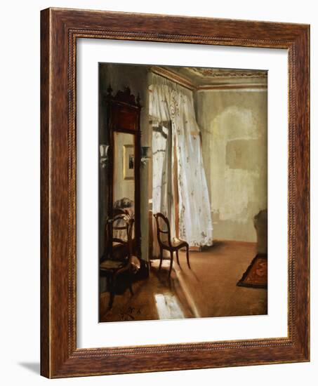 Room with Balcony, 1845-Adolph Menzel-Framed Giclee Print