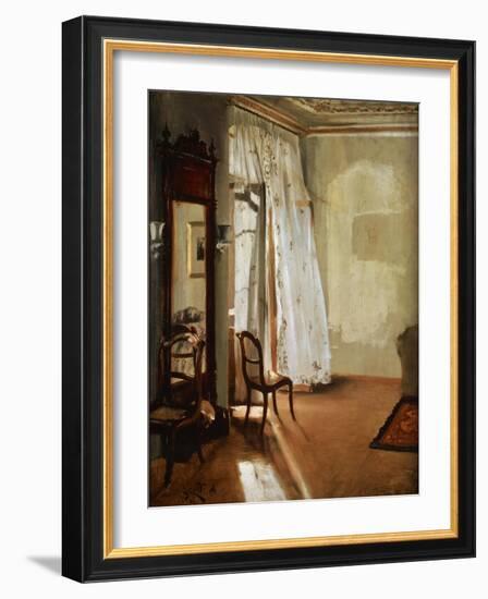 Room with Balcony, 1845-Adolph Menzel-Framed Giclee Print