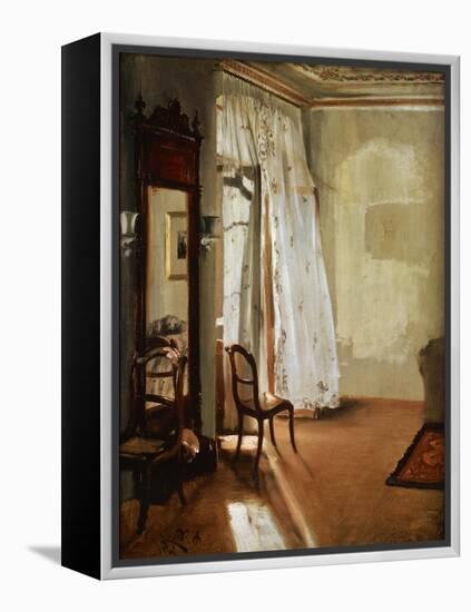 Room with Balcony, 1845-Adolph Menzel-Framed Premier Image Canvas