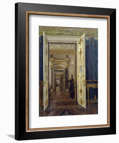 Rooms of Maria Feodorovna in Winter Palace in St Petersburg-null-Framed Giclee Print