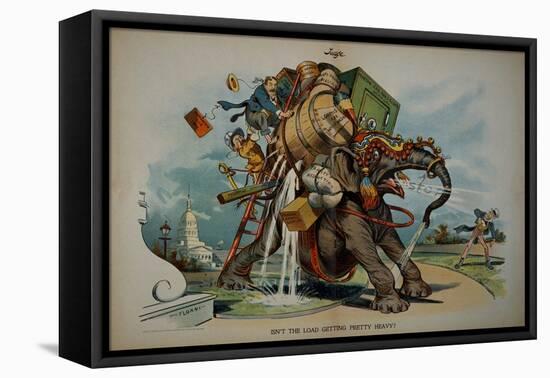 Roosevelt and Taft Cartoon-David J. Frent-Framed Premier Image Canvas