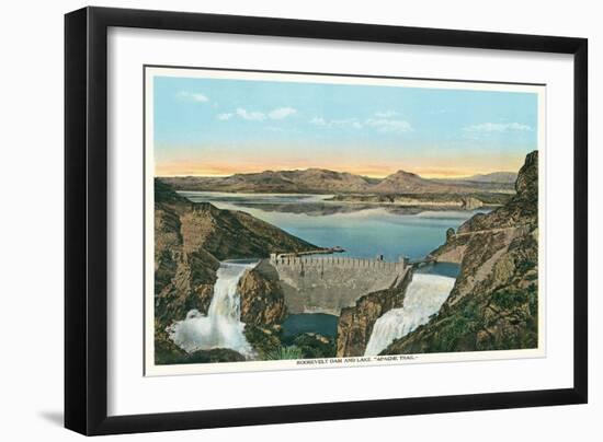 Roosevelt Dam, Apache Trail-null-Framed Art Print