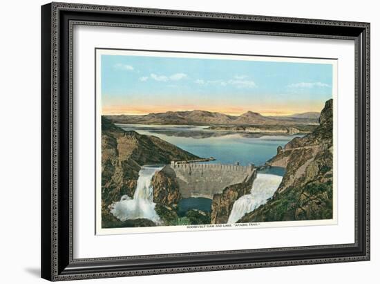 Roosevelt Dam, Apache Trail-null-Framed Art Print