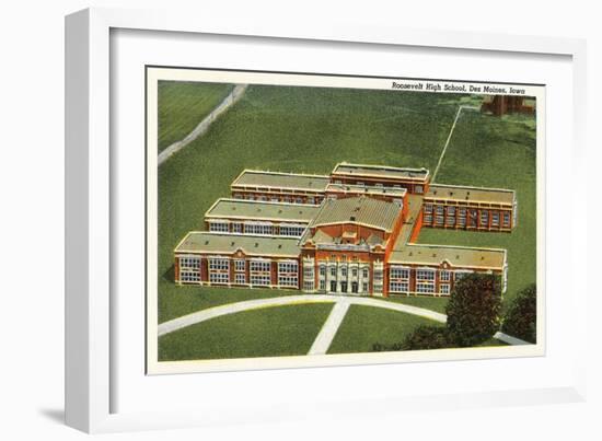 Roosevelt High School, Des Moines, Iowa-null-Framed Art Print