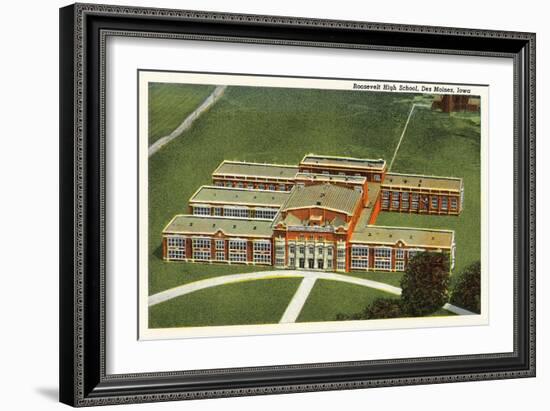 Roosevelt High School, Des Moines, Iowa-null-Framed Art Print