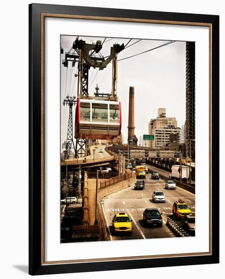 Roosevelt Island Tram and Ed Koch Queensboro Bridge (Queensbridge) Entry View, Manhattan, New York-Philippe Hugonnard-Framed Photographic Print