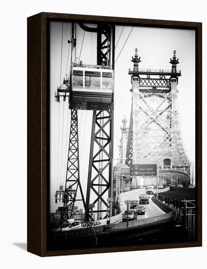 Roosevelt Island Tram and Ed Koch Queensboro Bridge (Queensbridge), Manhattan, New York City-Philippe Hugonnard-Framed Premier Image Canvas