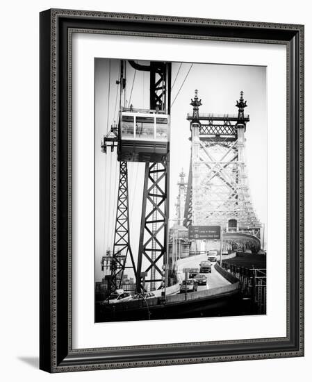 Roosevelt Island Tram and Ed Koch Queensboro Bridge (Queensbridge), Manhattan, New York City-Philippe Hugonnard-Framed Photographic Print