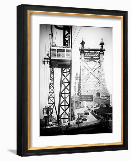 Roosevelt Island Tram and Ed Koch Queensboro Bridge (Queensbridge), Manhattan, New York City-Philippe Hugonnard-Framed Photographic Print