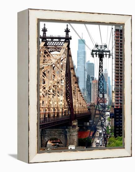 Roosevelt Island Tram and Ed Koch Queensboro Bridge (Queensbridge) Views, Manhattan, New York, US-Philippe Hugonnard-Framed Premier Image Canvas