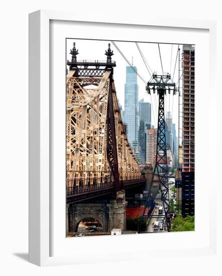 Roosevelt Island Tram and Ed Koch Queensboro Bridge (Queensbridge) Views, Manhattan, New York, US-Philippe Hugonnard-Framed Photographic Print