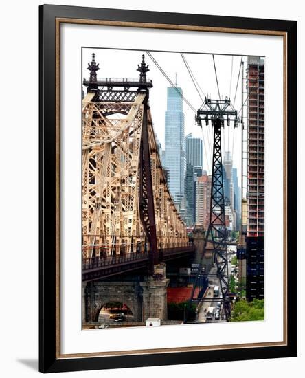 Roosevelt Island Tram and Ed Koch Queensboro Bridge (Queensbridge) Views, Manhattan, New York, US-Philippe Hugonnard-Framed Photographic Print