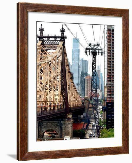 Roosevelt Island Tram and Ed Koch Queensboro Bridge (Queensbridge) Views, Manhattan, New York, US-Philippe Hugonnard-Framed Photographic Print