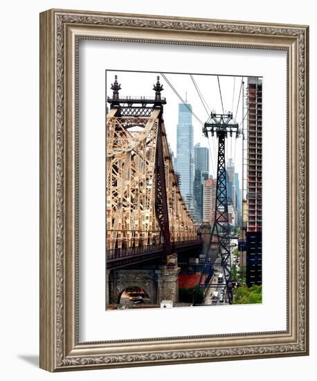 Roosevelt Island Tram and Ed Koch Queensboro Bridge (Queensbridge) Views, Manhattan, New York, US-Philippe Hugonnard-Framed Photographic Print