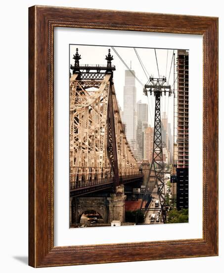 Roosevelt Island Tram and Ed Koch Queensboro Bridge (Queensbridge) Views, Manhattan, New York-Philippe Hugonnard-Framed Photographic Print