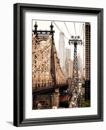 Roosevelt Island Tram and Ed Koch Queensboro Bridge (Queensbridge) Views, Manhattan, New York-Philippe Hugonnard-Framed Photographic Print