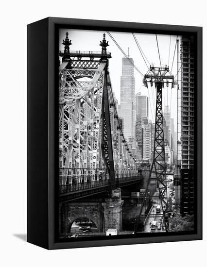 Roosevelt Island Tram and Ed Koch Queensboro Bridge (Queensbridge) Views, Manhattan, New York-Philippe Hugonnard-Framed Premier Image Canvas