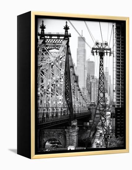 Roosevelt Island Tram and Ed Koch Queensboro Bridge (Queensbridge) Views, Manhattan, New York-Philippe Hugonnard-Framed Premier Image Canvas