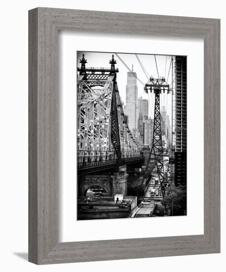 Roosevelt Island Tram and Ed Koch Queensboro Bridge (Queensbridge) Views, Manhattan, New York-Philippe Hugonnard-Framed Art Print