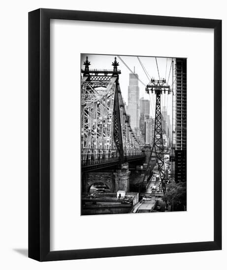 Roosevelt Island Tram and Ed Koch Queensboro Bridge (Queensbridge) Views, Manhattan, New York-Philippe Hugonnard-Framed Art Print