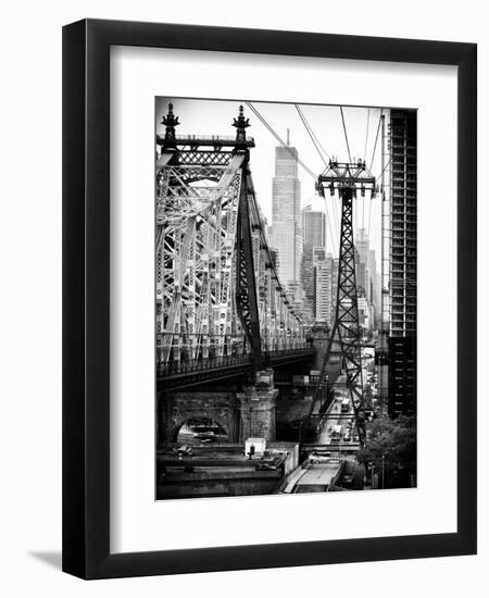 Roosevelt Island Tram and Ed Koch Queensboro Bridge (Queensbridge) Views, Manhattan, New York-Philippe Hugonnard-Framed Art Print