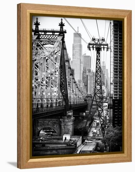 Roosevelt Island Tram and Ed Koch Queensboro Bridge (Queensbridge) Views, Manhattan, New York-Philippe Hugonnard-Framed Stretched Canvas