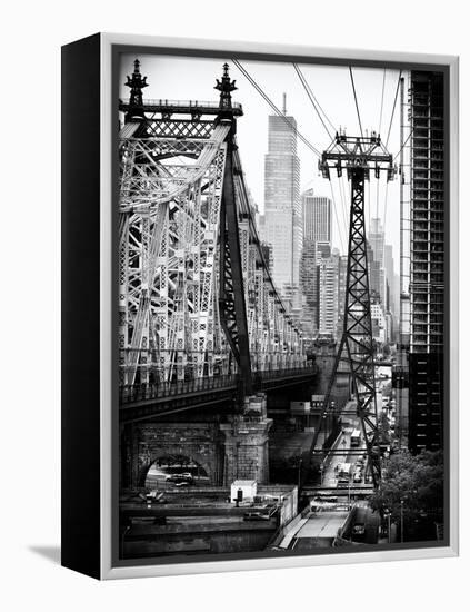 Roosevelt Island Tram and Ed Koch Queensboro Bridge (Queensbridge) Views, Manhattan, New York-Philippe Hugonnard-Framed Stretched Canvas