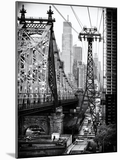 Roosevelt Island Tram and Ed Koch Queensboro Bridge (Queensbridge) Views, Manhattan, New York-Philippe Hugonnard-Mounted Art Print