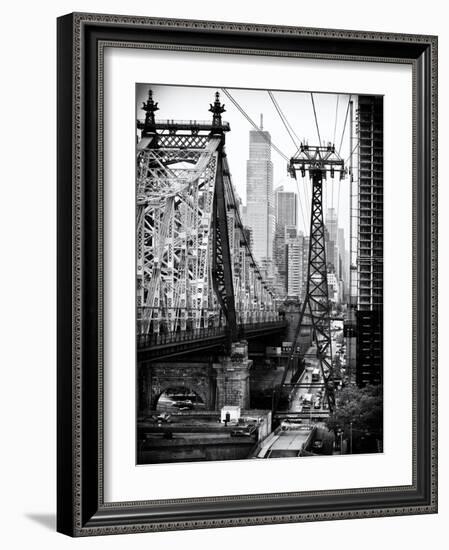 Roosevelt Island Tram and Ed Koch Queensboro Bridge (Queensbridge) Views, Manhattan, New York-Philippe Hugonnard-Framed Art Print