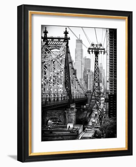 Roosevelt Island Tram and Ed Koch Queensboro Bridge (Queensbridge) Views, Manhattan, New York-Philippe Hugonnard-Framed Art Print