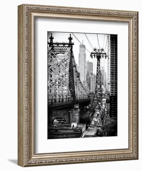 Roosevelt Island Tram and Ed Koch Queensboro Bridge (Queensbridge) Views, Manhattan, New York-Philippe Hugonnard-Framed Premium Giclee Print