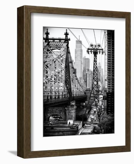 Roosevelt Island Tram and Ed Koch Queensboro Bridge (Queensbridge) Views, Manhattan, New York-Philippe Hugonnard-Framed Premium Giclee Print