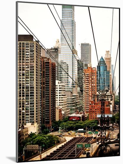 Roosevelt Island Tram Station (Manhattan Side), Manhattan, New York, United States, Vintage-Philippe Hugonnard-Mounted Photographic Print