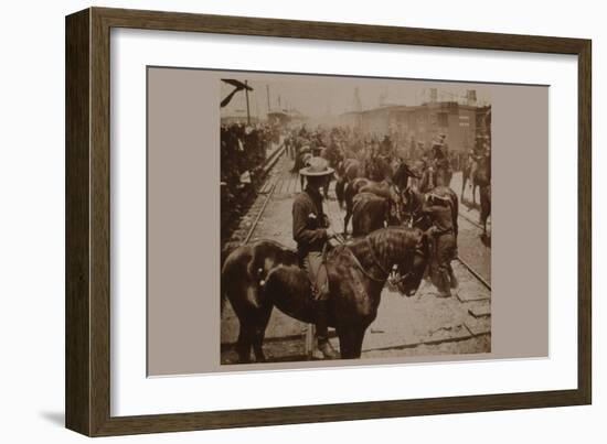 Roosevelt's "Rough Rider's" Arrival at Tampa, Fla., U.S.A.-null-Framed Art Print