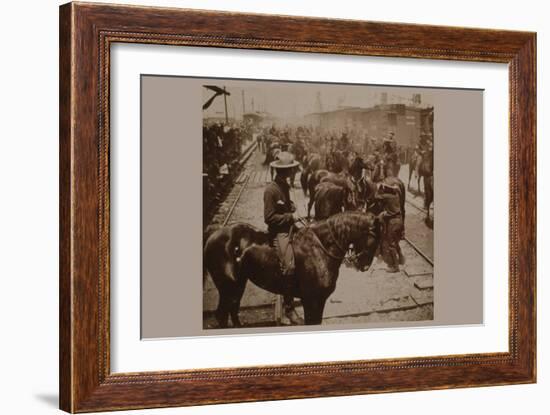 Roosevelt's "Rough Rider's" Arrival at Tampa, Fla., U.S.A.-null-Framed Art Print